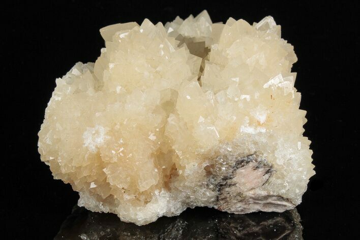 Fluorescent Calcite Crystal Cluster on Barite - Morocco #190896